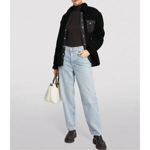 Rag & Bone Faux Fur Black Jacket